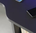 Tezaur Wide Black Gaming Desk with Colour Changing LED - image 5