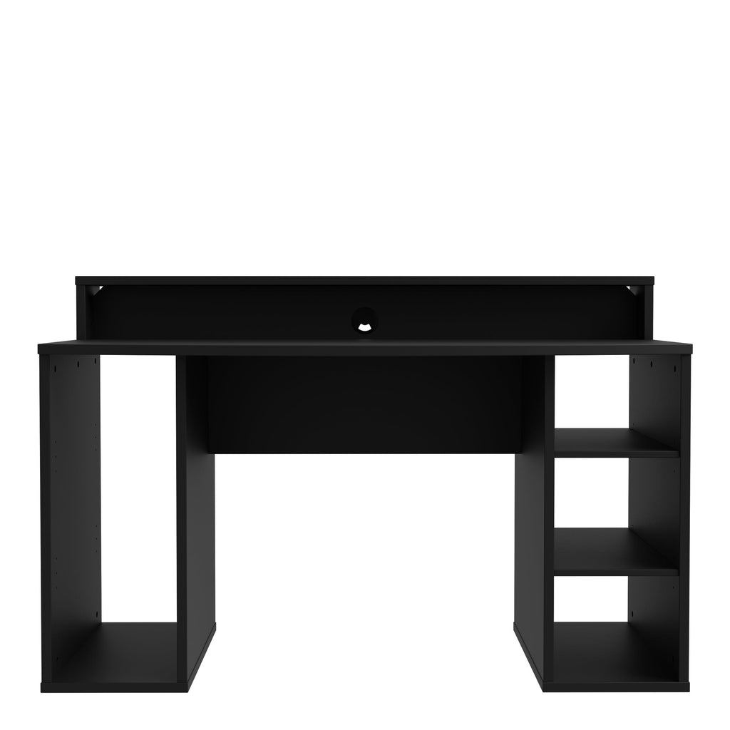 Tezaur Black Gaming Desk with Colour Changing LED - image 2