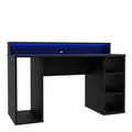 Tezaur Black Gaming Desk with Colour Changing LED - image 3