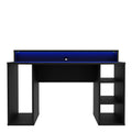 Tezaur Black Gaming Desk with Colour Changing LED - image 4