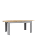 Bohol Extending Dining Table 160-207cm in Riviera Oak/Grey Oak - image 3