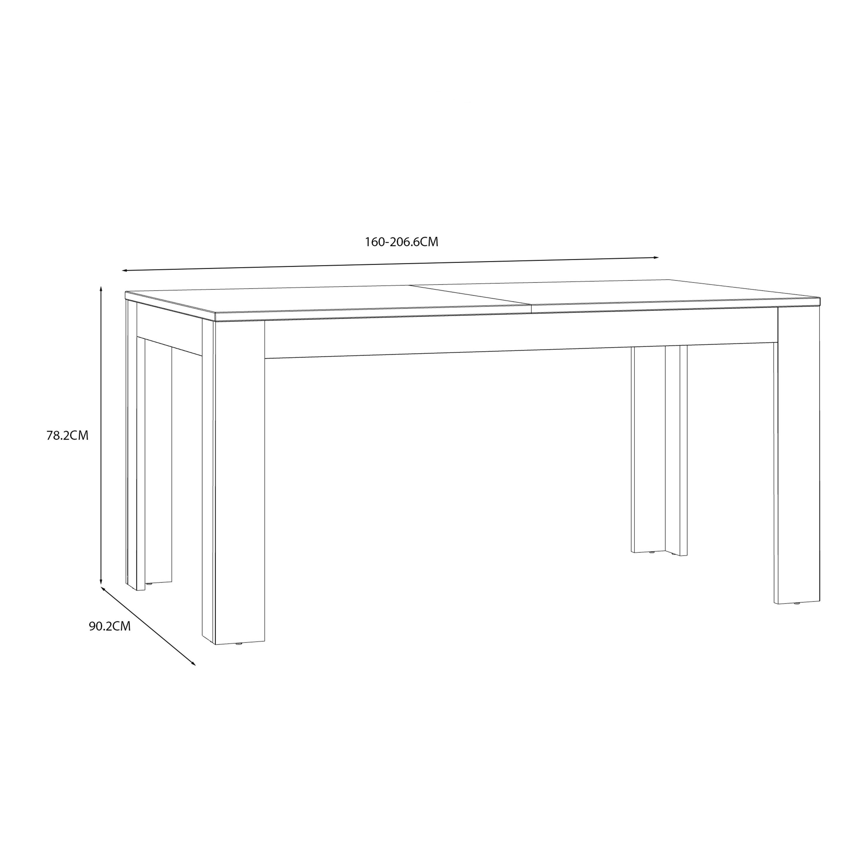 Bohol Extending Dining Table 160-207cm in Riviera Oak/Grey Oak - image 6