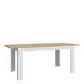 Bohol Extending Dining Table 160-207cm in Riviera Oak/White - image 3