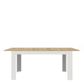 Bohol Extending Dining Table 160-207cm in Riviera Oak/White - image 4