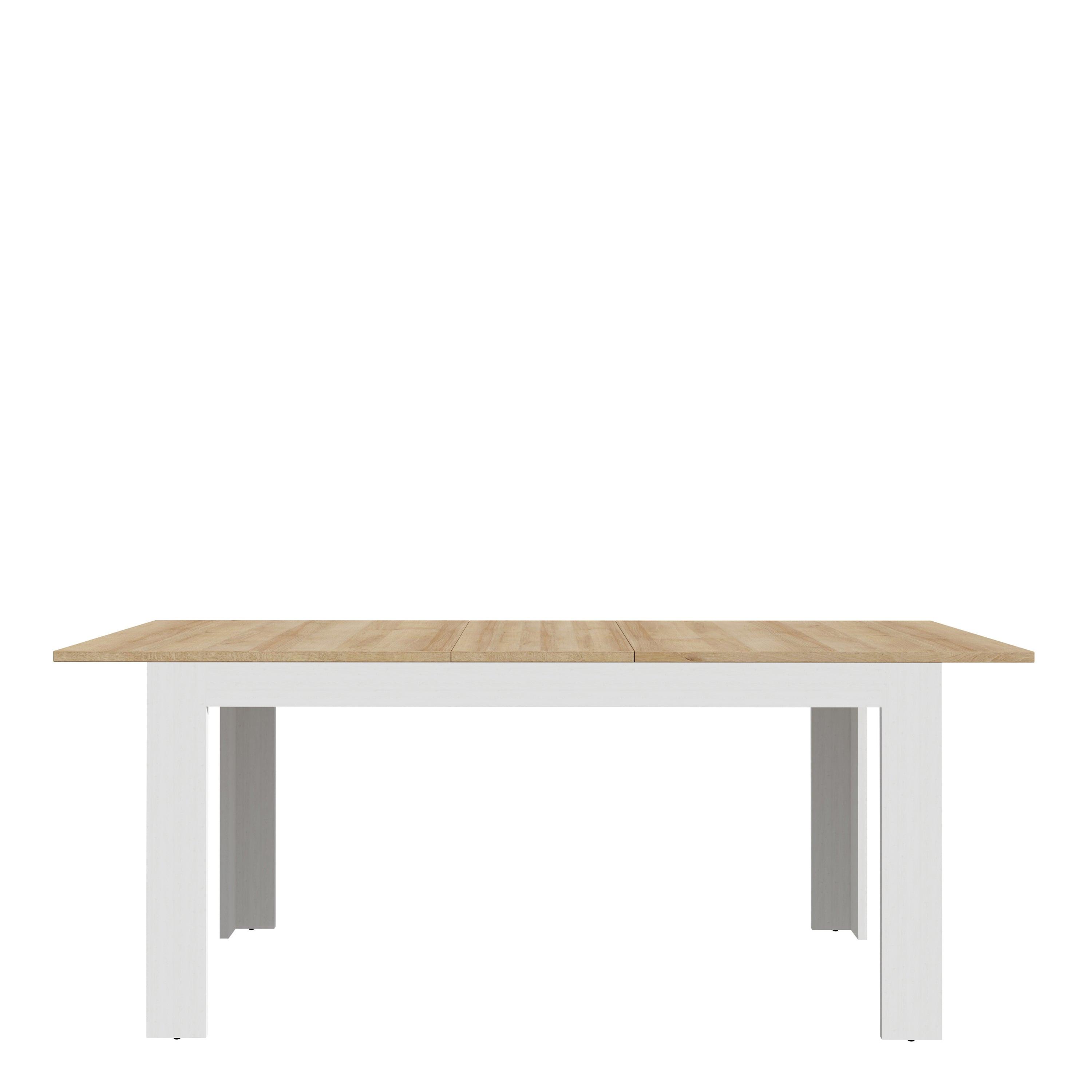 Bohol Extending Dining Table 160-207cm in Riviera Oak/White - image 4