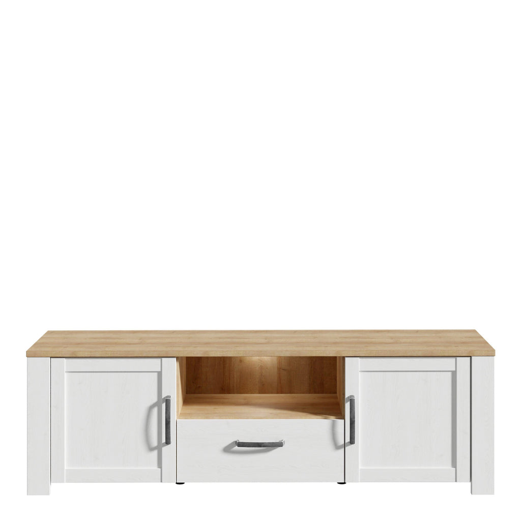 Bohol TV Unit inc. LED Light in Riviera Oak/White - image 2