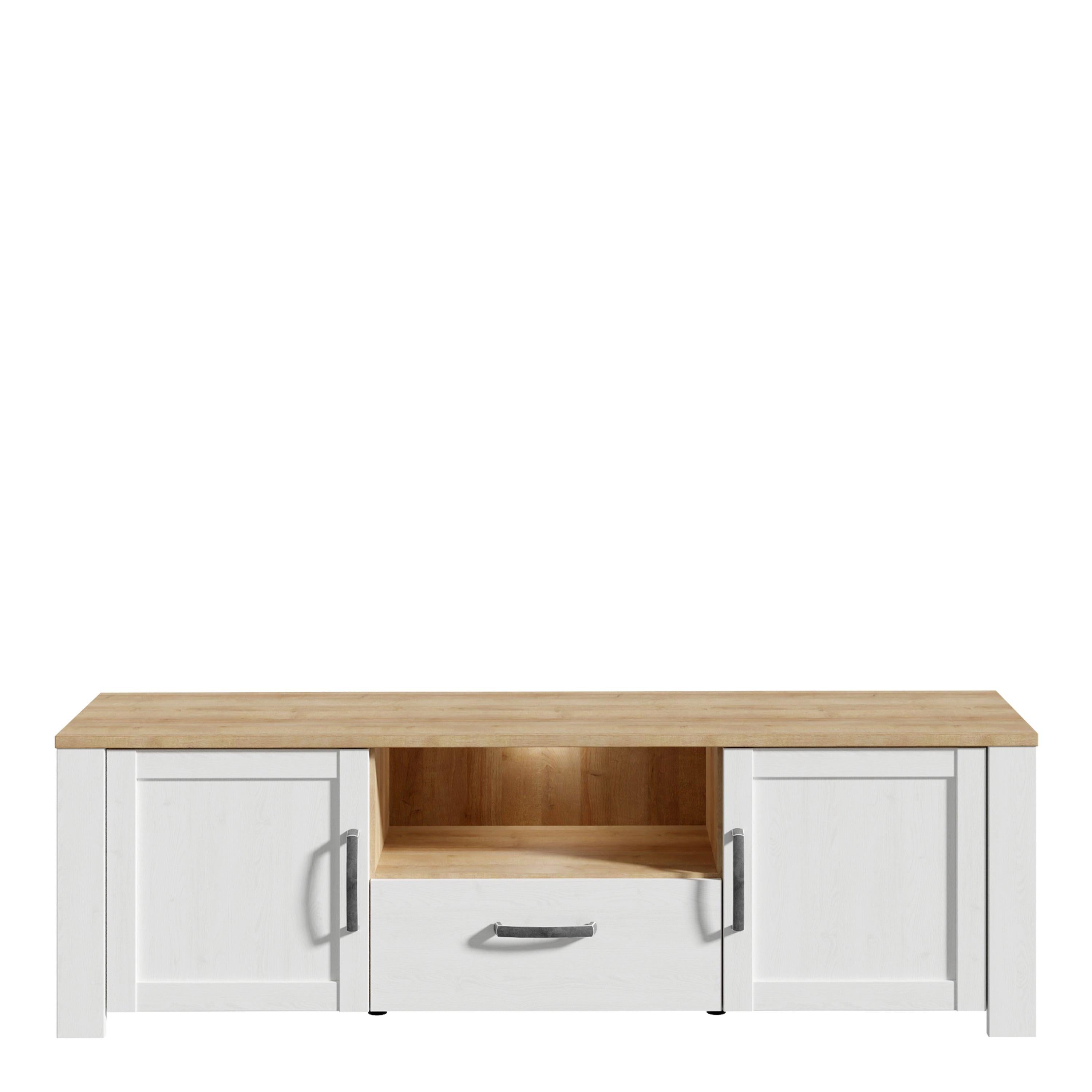 Bohol TV Unit inc. LED Light in Riviera Oak/White - image 2