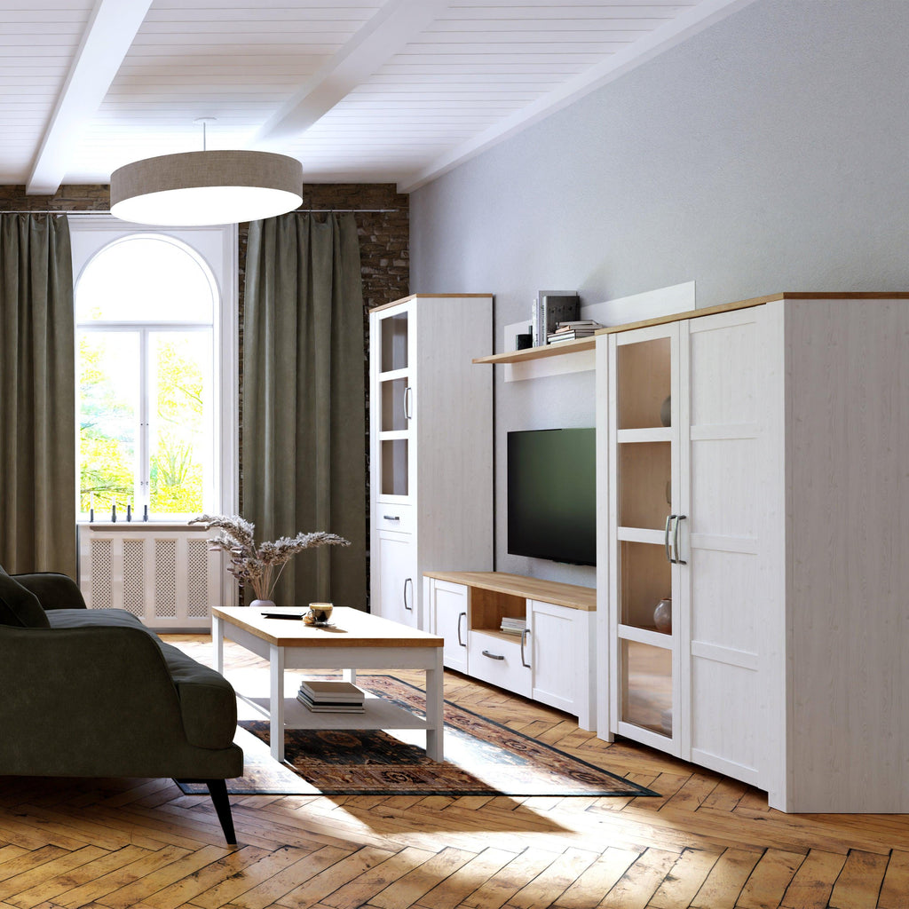Bohol TV Unit inc. LED Light in Riviera Oak/White - image 6