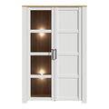 Bohol Display Cabinet inc. 2x LED Lights in Riviera Oak/White - image 2