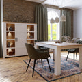 Bohol Large Display Cabinet inc. 4x LED Lights in Riviera Oak/White - image 4