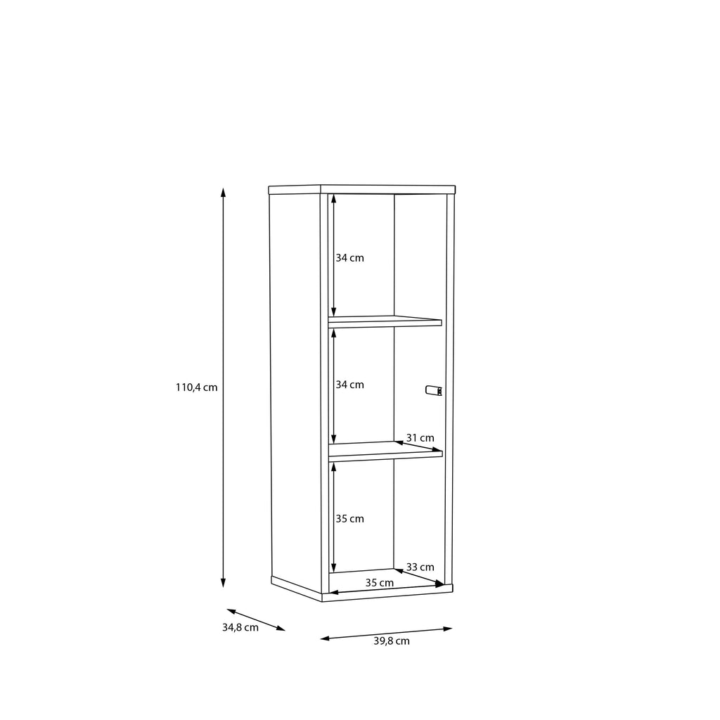 Alice Springs Narrow Cupboard with 1 Door Push-to-Open in Sand - image 8