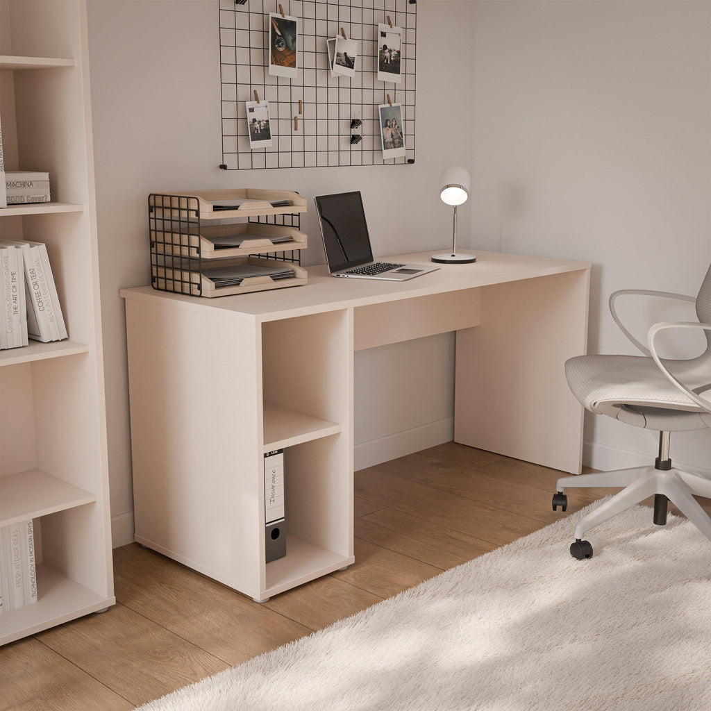 Alice Springs Desk with Open Shelf Storage in Sand - image 3