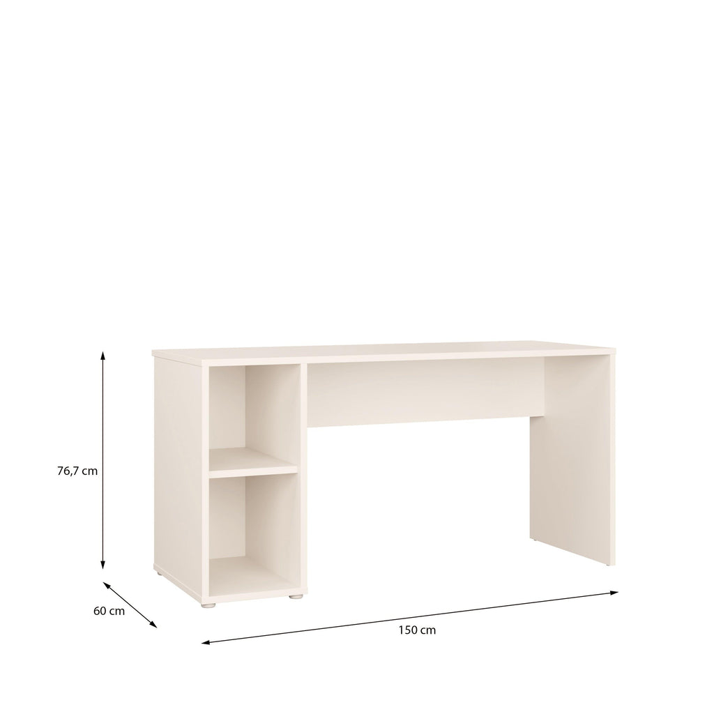 Alice Springs Desk with Open Shelf Storage in Sand - image 4