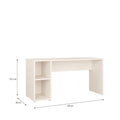 Alice Springs Desk with Open Shelf Storage in Sand - image 4