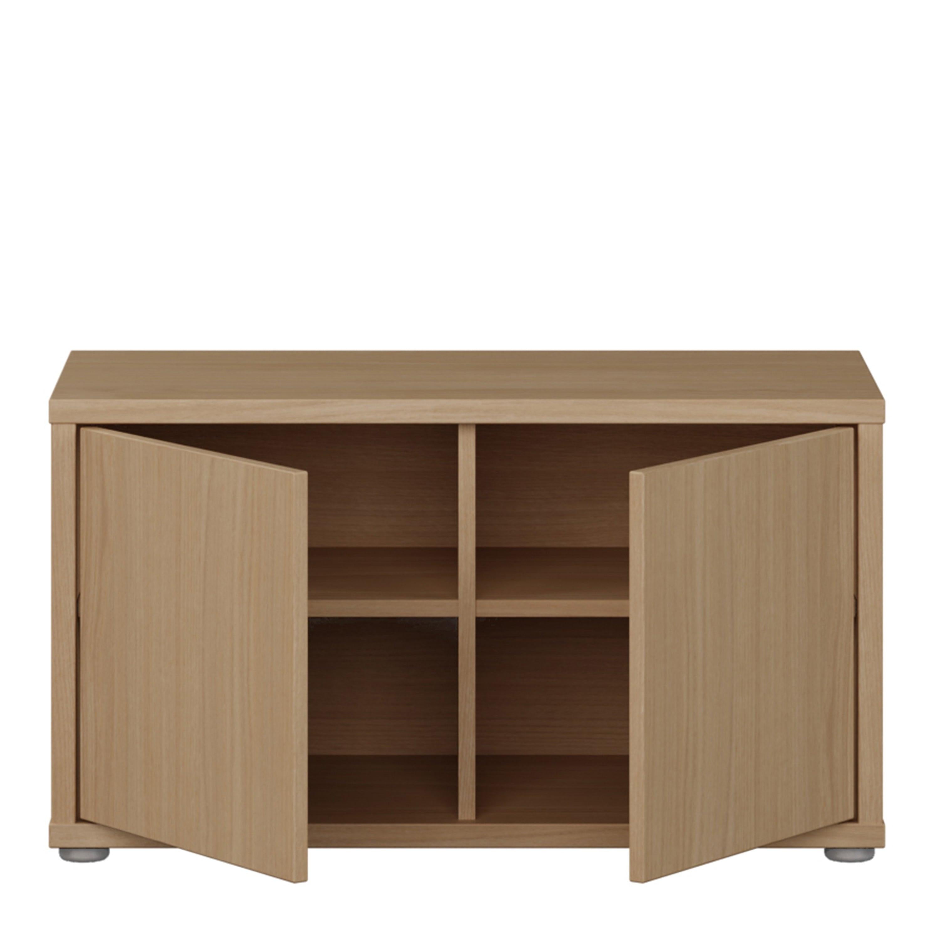 Alice Springs Bench with 2 Doors Push-to-Open in Elegancia Oak - image 5