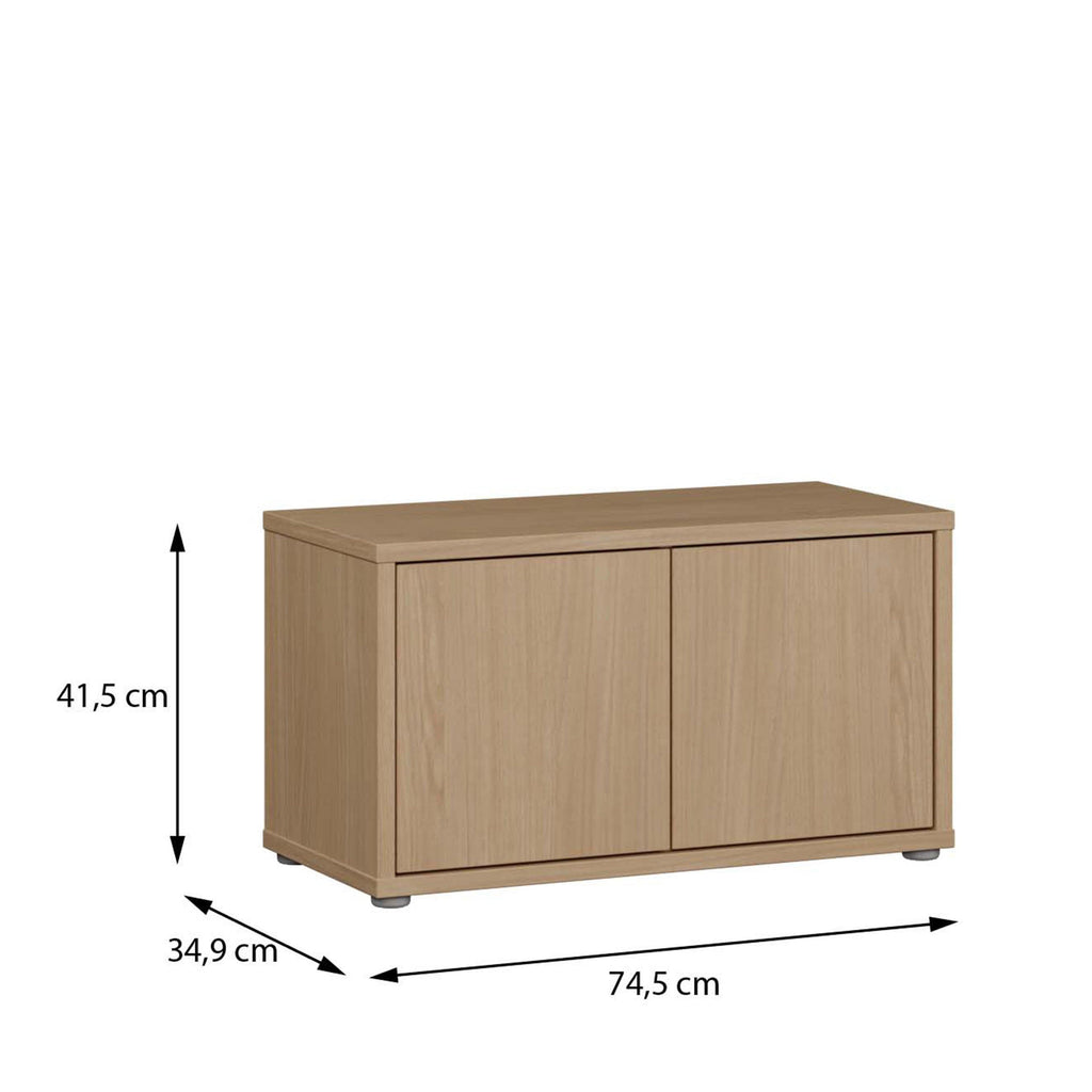 Alice Springs Bench with 2 Doors Push-to-Open in Elegancia Oak - image 7
