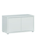 Alice Springs Bench with 2 Doors Push-to-Open in Light Grey
