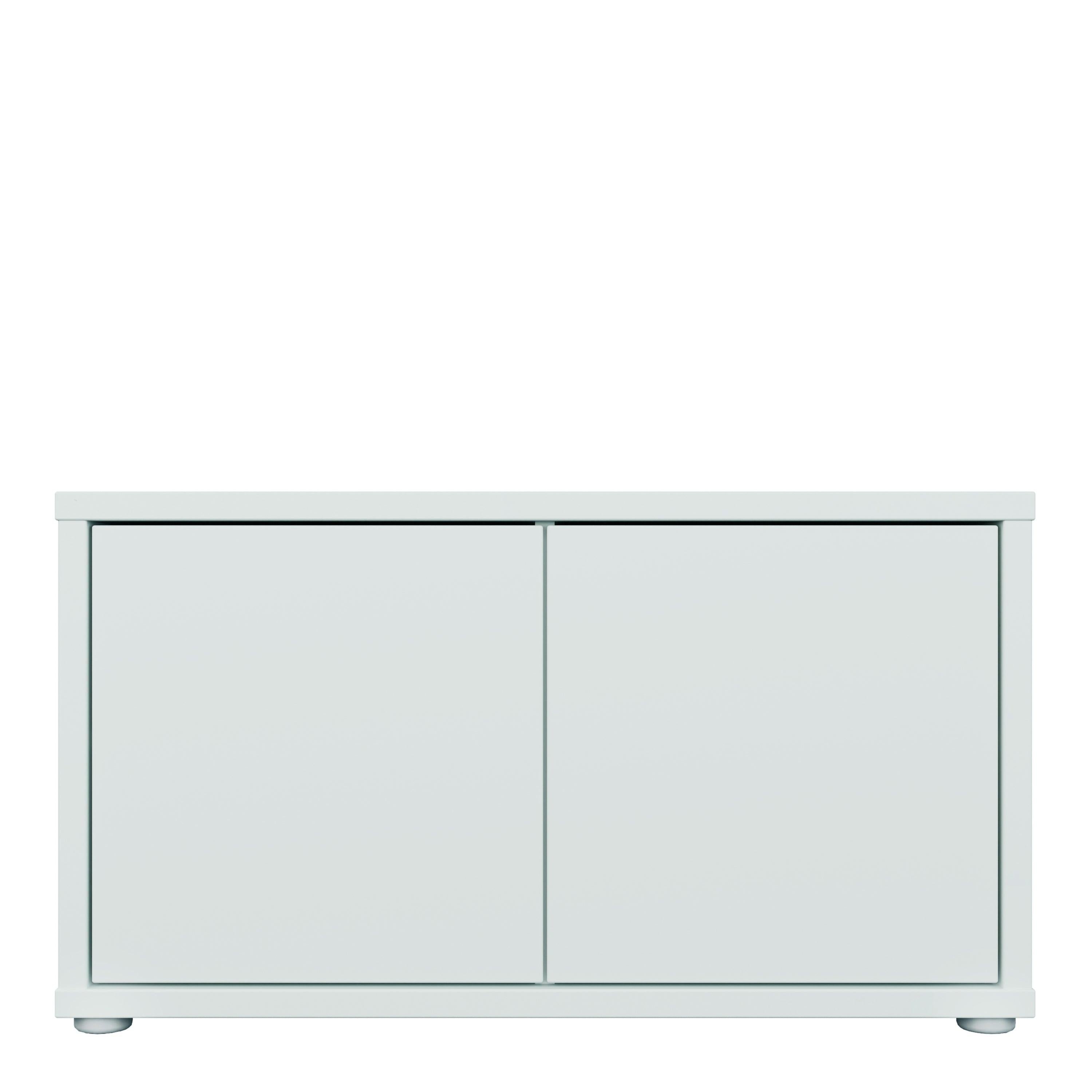 Alice Springs Bench with 2 Doors Push-to-Open in Light Grey - image 2