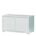 Alice Springs Bench with 2 Doors Push-to-Open in Light Grey - image 3