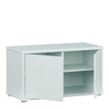 Alice Springs Bench with 2 Doors Push-to-Open in Light Grey - image 4