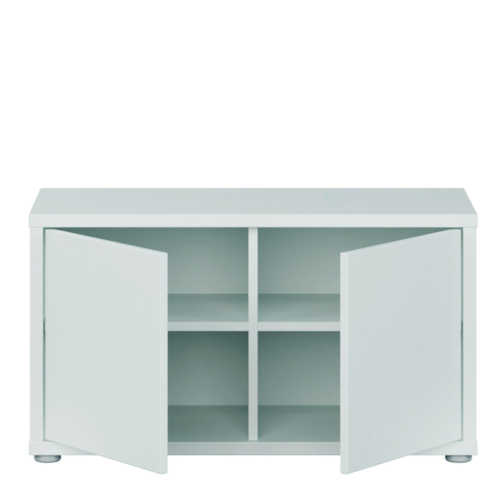 Alice Springs Bench with 2 Doors Push-to-Open in Light Grey - image 5