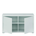 Alice Springs Bench with 2 Doors Push-to-Open in Light Grey - image 5