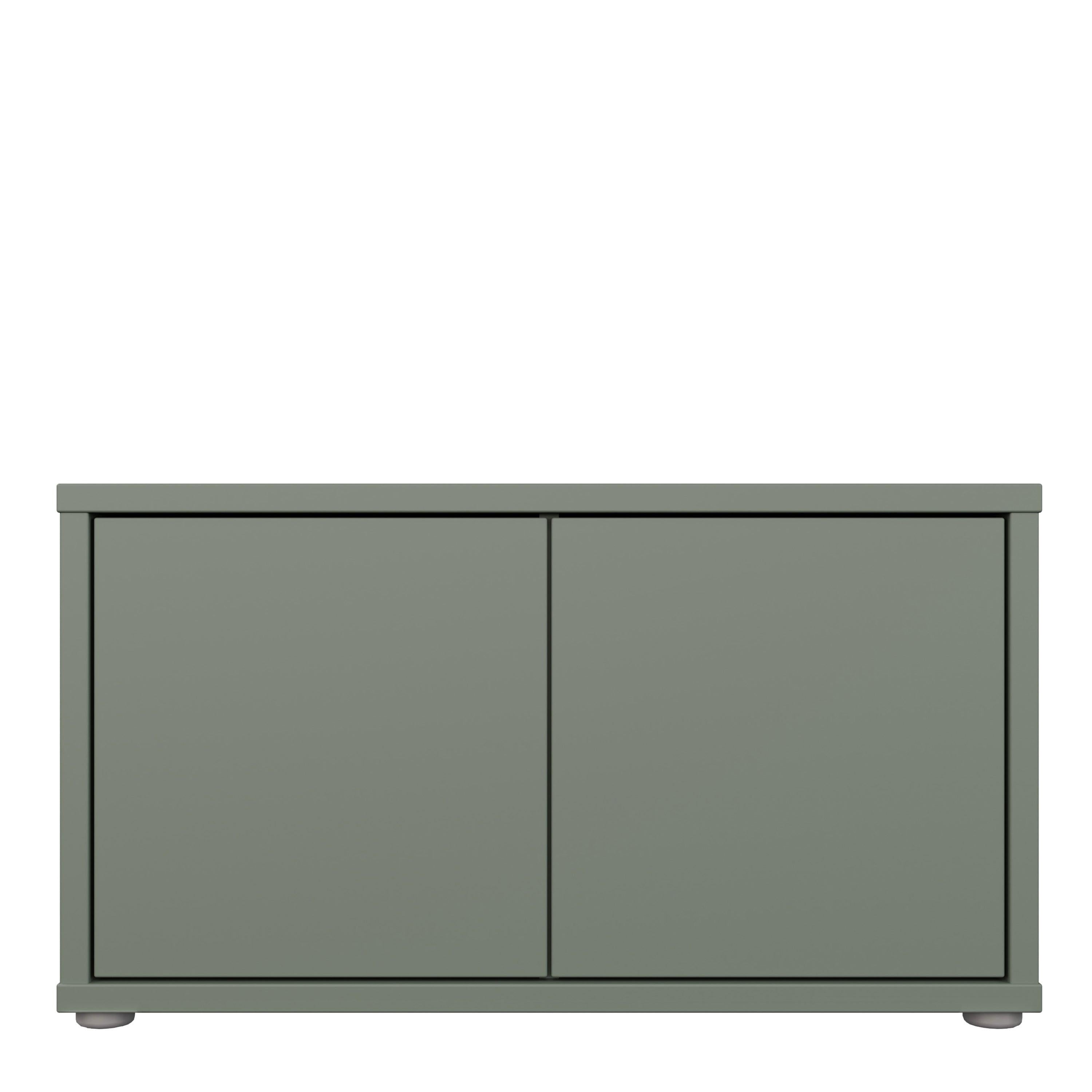 Alice Springs Bench with 2 Doors Push-to-Open in Sage Green - image 2
