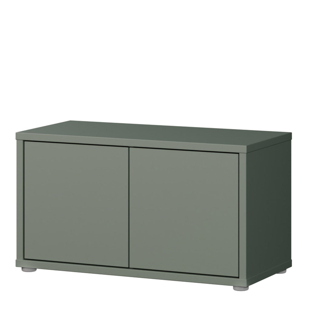 Alice Springs Bench with 2 Doors Push-to-Open in Sage Green - image 3
