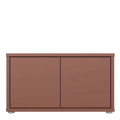 Alice Springs Bench with 2 Doors Push-to-Open in Terracotta - image 2