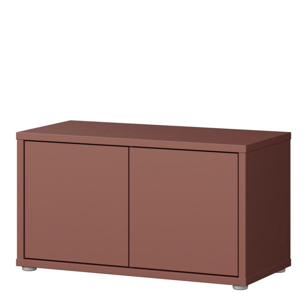 Alice Springs Bench with 2 Doors Push-to-Open in Terracotta - image 3