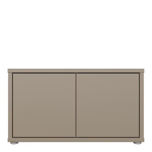 Alice Springs Bench with 2 Doors Push-to-Open in Taupe - image 2