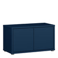 Alice Springs Bench with 2 Doors Push-to-Open in Night Blue