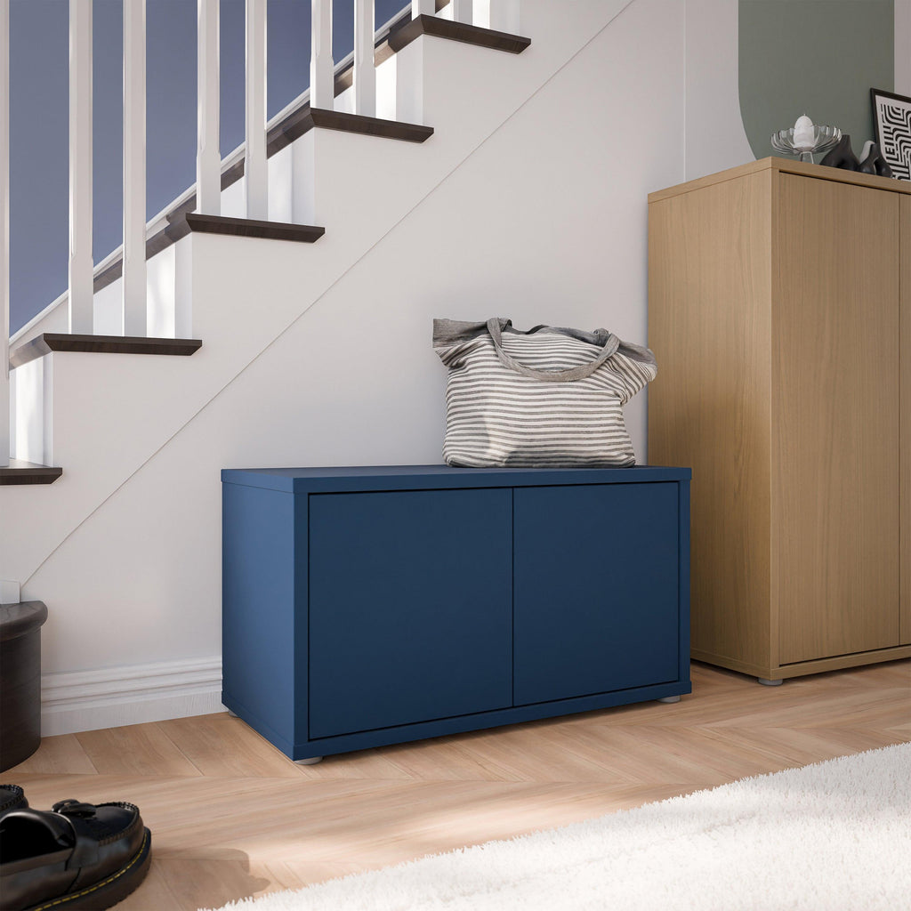 Alice Springs Bench with 2 Doors Push-to-Open in Night Blue - image 6