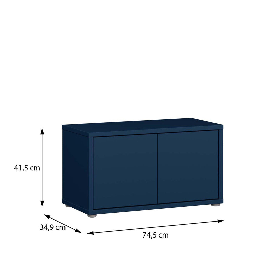 Alice Springs Bench with 2 Doors Push-to-Open in Night Blue - image 7