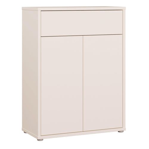 Alice Springs Shoe Cabinet with 2 Doors Push-to-Open & 1 Drawer Push-to-Open in Sand