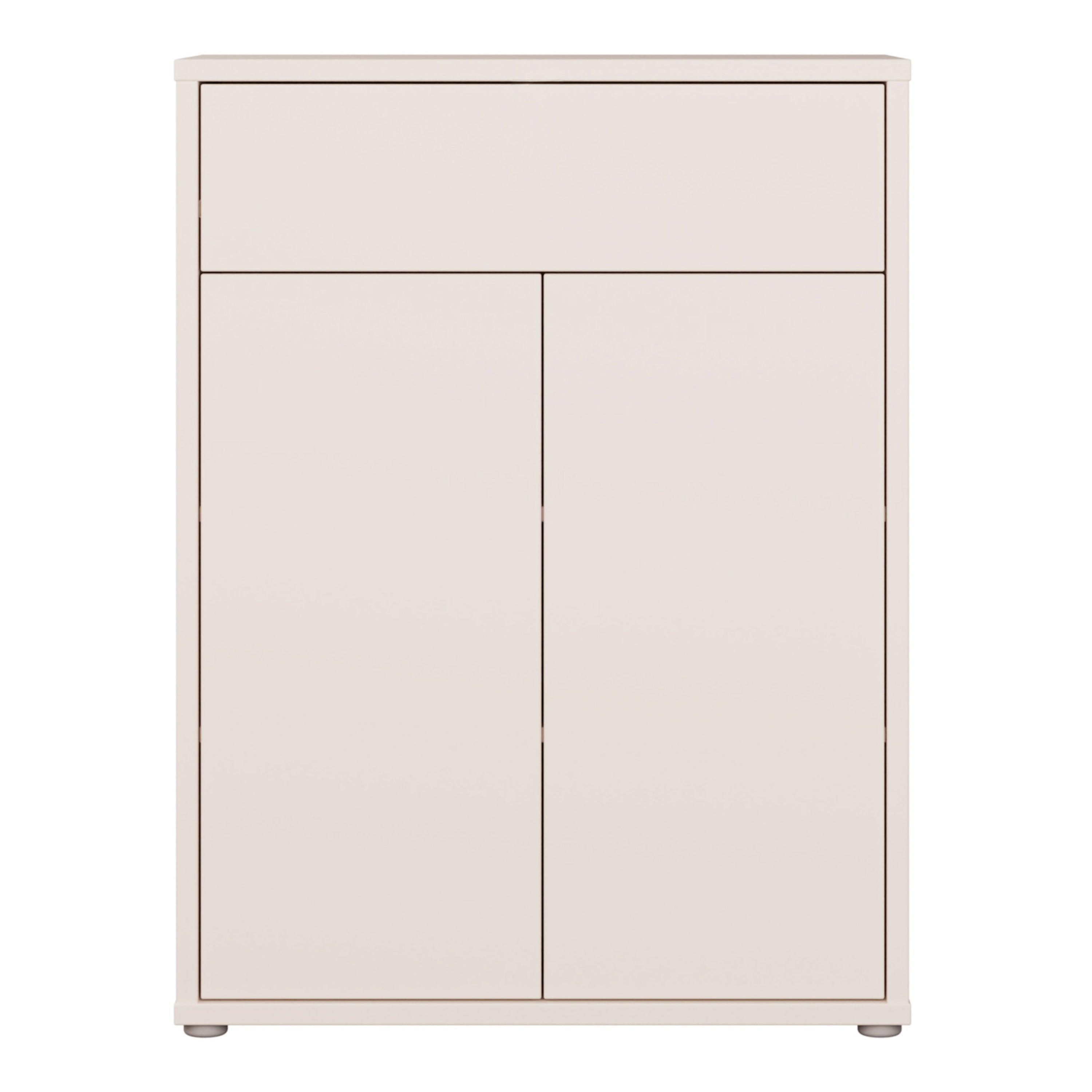 Alice Springs Shoe Cabinet with 2 Doors Push-to-Open & 1 Drawer Push-to-Open in Sand - image 2