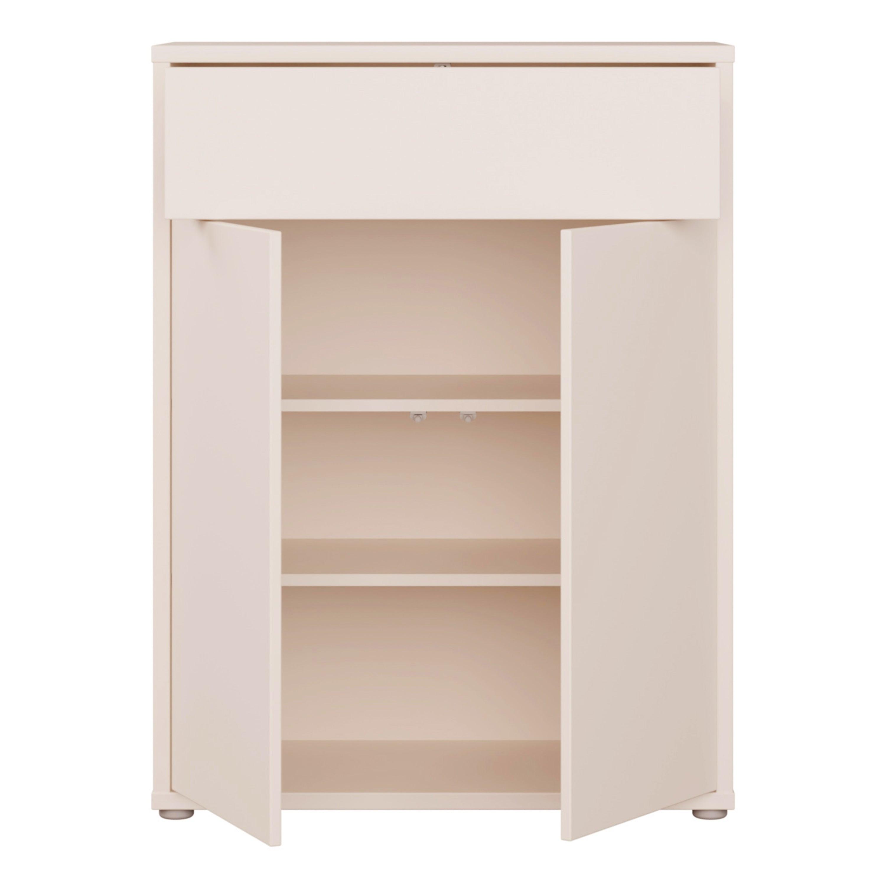 Alice Springs Shoe Cabinet with 2 Doors Push-to-Open & 1 Drawer Push-to-Open in Sand - image 6