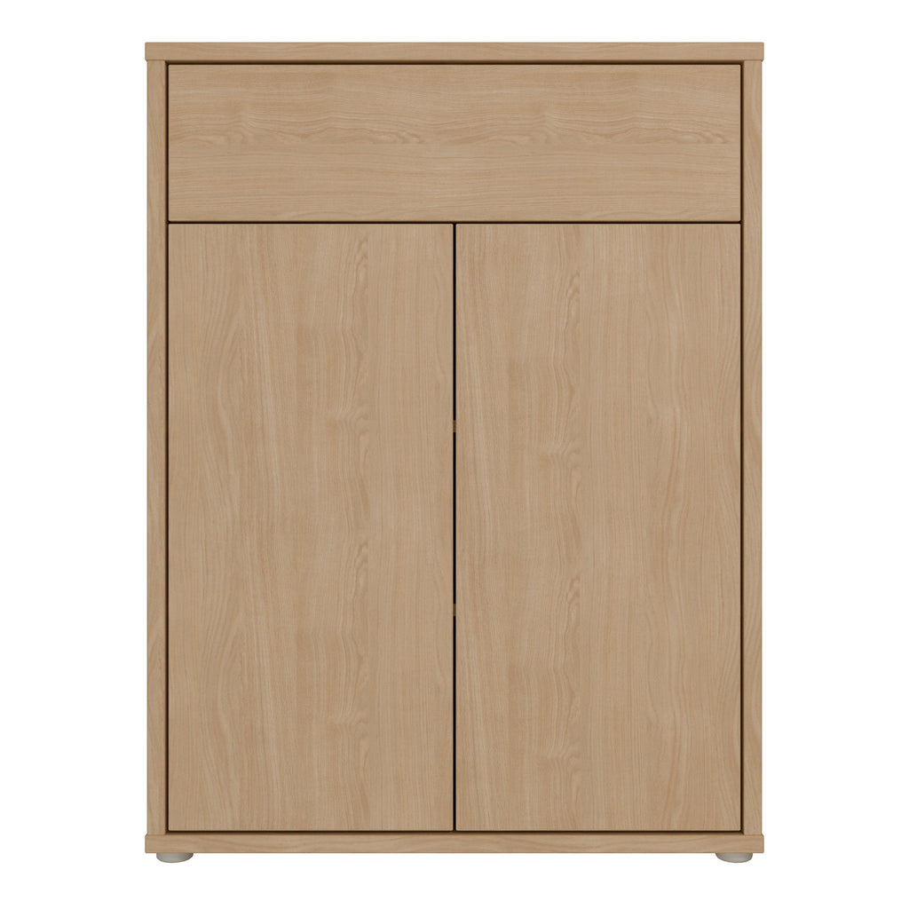 Alice Springs Shoe Cabinet with 2 Doors Push-to-Open & 1 Drawer Push-to-Open in Elegancia Oak - image 2