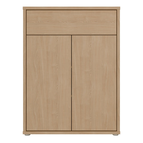 Alice Springs Shoe Cabinet with 2 Doors Push-to-Open & 1 Drawer Push-to-Open in Elegancia Oak - image 2