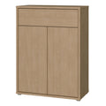 Alice Springs Shoe Cabinet with 2 Doors Push-to-Open & 1 Drawer Push-to-Open in Elegancia Oak - image 3
