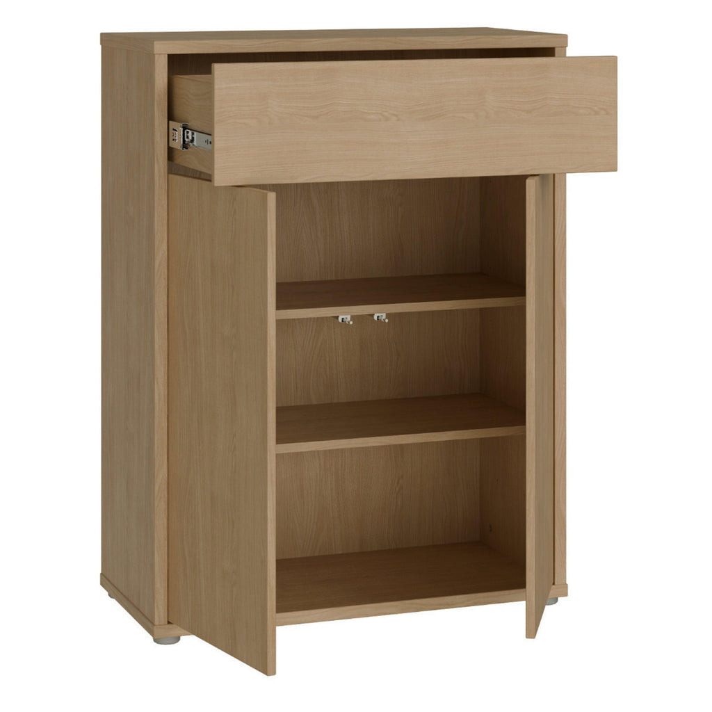Alice Springs Shoe Cabinet with 2 Doors Push-to-Open & 1 Drawer Push-to-Open in Elegancia Oak - image 4