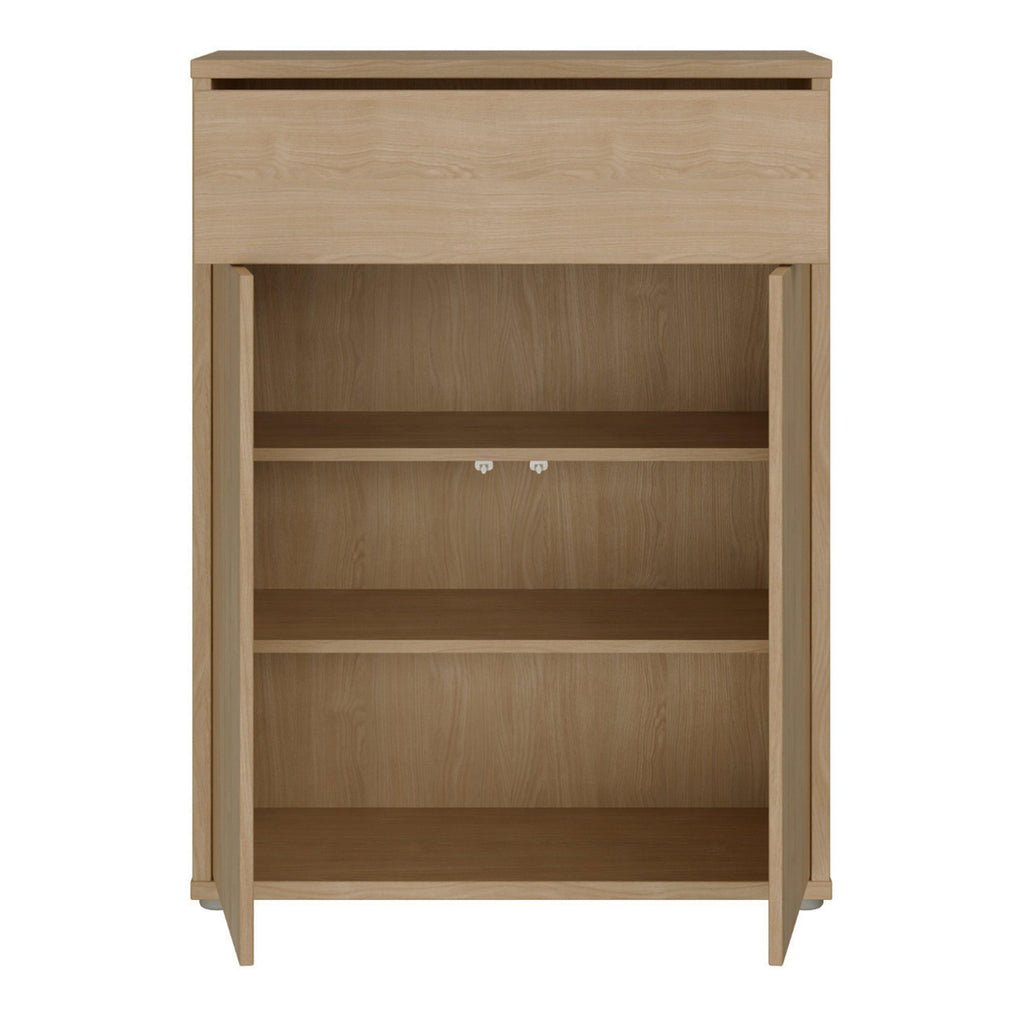 Alice Springs Shoe Cabinet with 2 Doors Push-to-Open & 1 Drawer Push-to-Open in Elegancia Oak - image 5