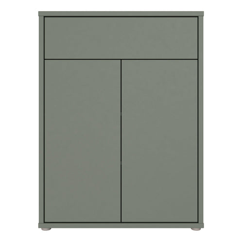 Alice Springs Shoe Cabinet with 2 Doors Push-to-Open & 1 Drawer Push-to-Open in Sage Green - image 2