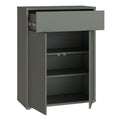 Alice Springs Shoe Cabinet with 2 Doors Push-to-Open & 1 Drawer Push-to-Open in Sage Green - image 4