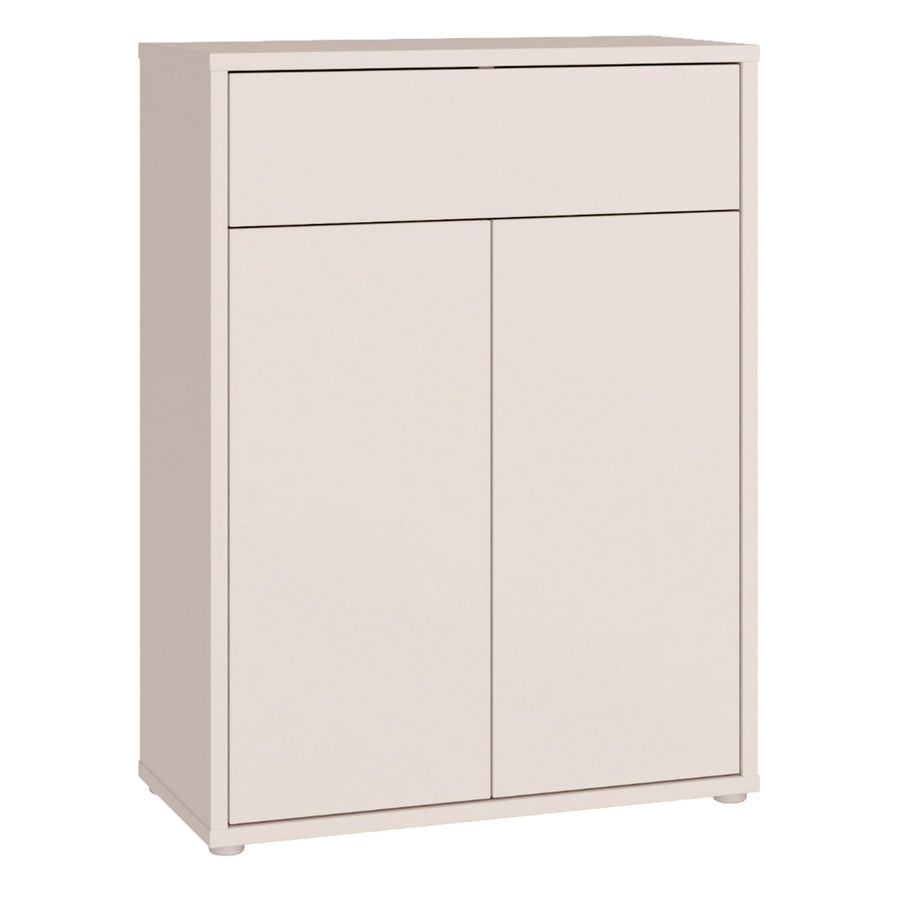 Alice Springs Compact Shoe Cabinet with 2 Doors Push-to-Open & 1 Drawer Push-to-Open in Sand