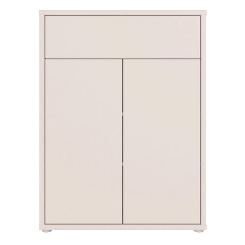 Alice Springs Compact Shoe Cabinet with 2 Doors Push-to-Open & 1 Drawer Push-to-Open in Sand - image 2