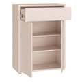 Alice Springs Compact Shoe Cabinet with 2 Doors Push-to-Open & 1 Drawer Push-to-Open in Sand - image 4