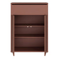 Alice Springs Compact Shoe Cabinet with 2 Doors Push-to-Open & 1 Drawer Push-to-Open in Terracotta - image 5