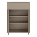Alice Springs Compact Shoe Cabinet with 2 Doors Push-to-Open & 1 Drawer Push-to-Open in Taupe - image 5