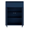 Alice Springs Compact Shoe Cabinet with 2 Doors Push-to-Open & 1 Drawer Push-to-Open in Night Blue - image 5
